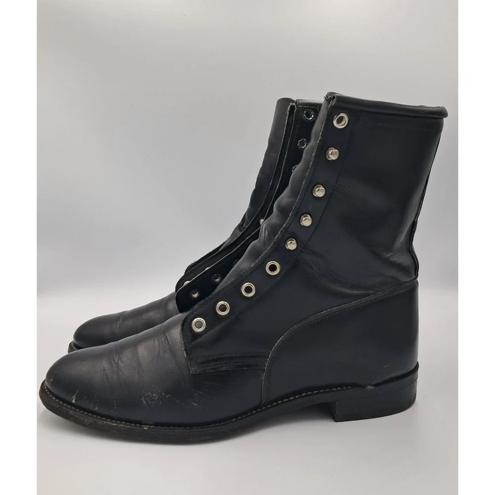 Size 8.5 - VTG J. Chisholm Packer Boots 93527 Lace-Up Men's Western USA